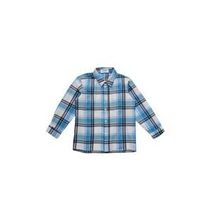Trendyol Blue Plaid Boy's Woven Shirt