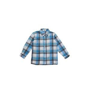 Trendyol Blue Plaid Boy's Woven Shirt