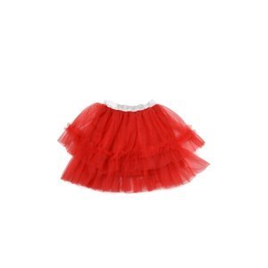 Trendyol Red Ruffle Tulle Girl Knitted Skirt Christmas Theme