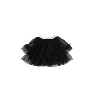 Trendyol Black Ruffle Tulle Girl Knitted Skirt