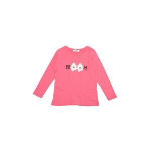 Trendyol Pink Sequin Embroidered Girl Knitted T-Shirt