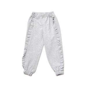 Trendyol Gray Frill Detailed Girl Knitted Slim Sweatpants