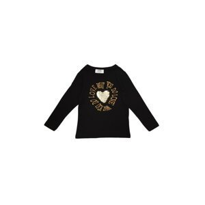 Trendyol Black Sequin Embroidered Girl Knitted T-Shirt