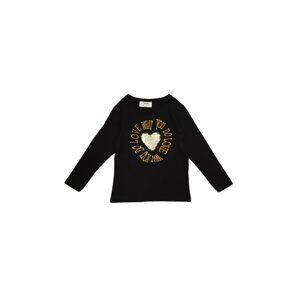 Trendyol Black Sequin Embroidered Girl Knitted T-Shirt