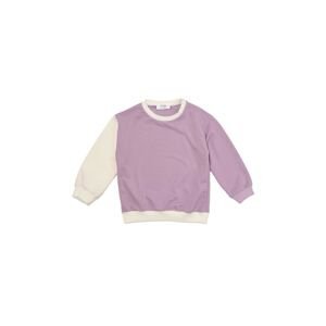 Trendyol Lilac Color Block Girl Knitted Sweatshirt