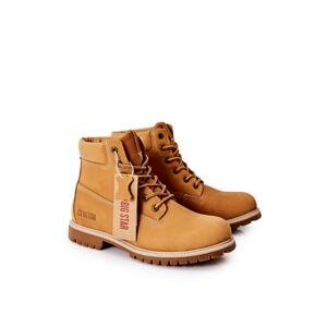 Leather Boots Trappers Big Star II174264 Camel