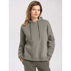 Volcano Woman's Regular Silhouette Hoodie B-Zolin L01037-W22 Khaki