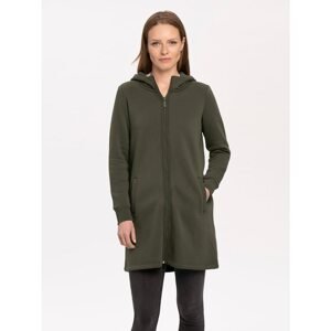 Volcano Woman's Regular Silhouette Hoodie B-Davina L01043-W22 Khaki