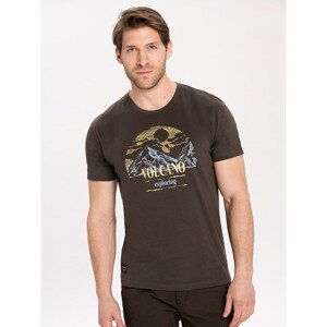 Volcano Man's Regular Silhouette T-Shirt T-Lore M02177-W22 Khaki