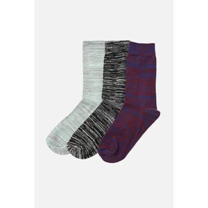 Trendyol Multicolor Men's 3-Pack Cuff Socks