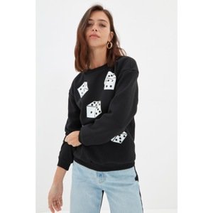 Trendyol Black Knitted Sweatshirt