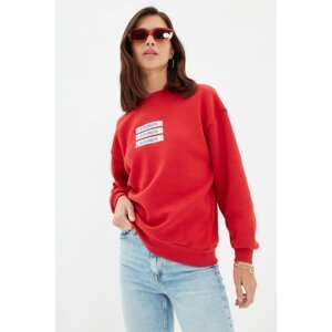 Trendyol Red Knitted Sweatshirt