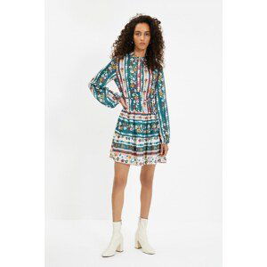 Trendyol Multicolor Belted Patterned Dress