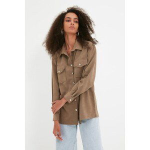 Trendyol Beige Double Pocket Shirt