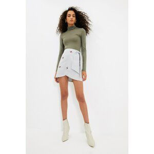 Trendyol Gray Belted Skirt