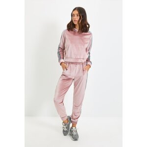 Trendyol Pink Velvet Knitted Sweatpants