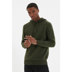 Trendyol Khaki Men Regular Fit Hooded Sweater