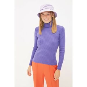 Trendyol Lilac Back Tie Detailed Knitwear Sweater
