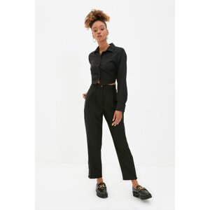 Trendyol Black Button Detailed Trousers