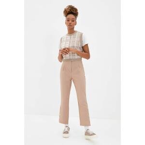 Trendyol Mink Button Detailed Trousers