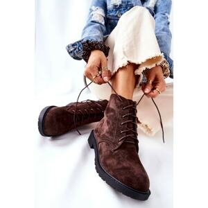 Classic Tiered Boots Brown Melome