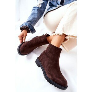Flat Heeled Boots Brown Laurette