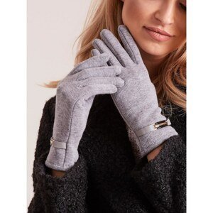 Classic grey women's gloves