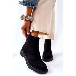 Flat Heeled Boots Black Laurette