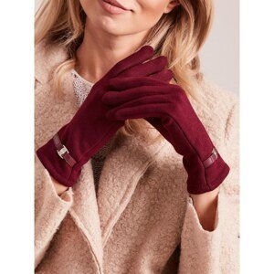 Classic burgundy gloves