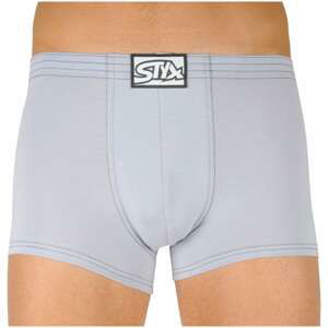 Men's boxers Styx classic rubber light gray (Q1067)