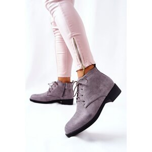 Insulated Zip-up Boots Grey Malitea