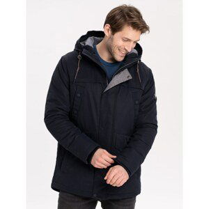 Volcano Man's Regular Silhouette Winter Jacket J-Hert M06212-W22 Navy Blue