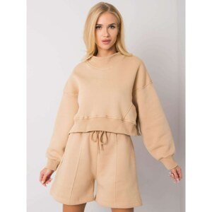 Basic women's camel sweatshirt