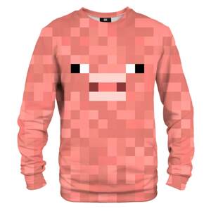 Mr. GUGU & Miss GO Unisex's Pixel Pig Sweater S-Pc2355