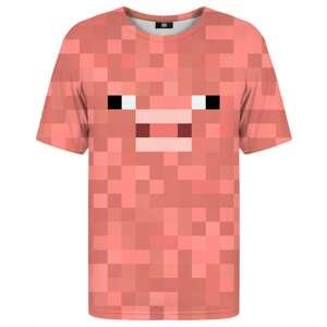 Mr. GUGU & Miss GO Unisex's Pixel Pig T-Shirt Tsh2355
