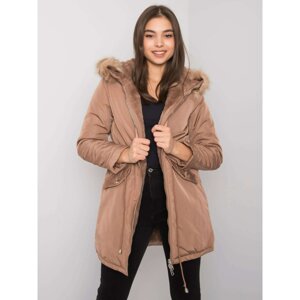 Women's camel reversible jacket