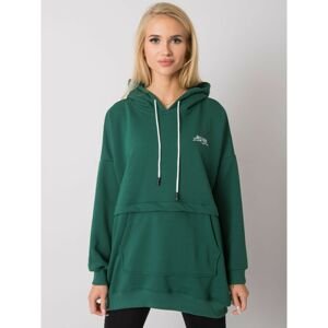 Women's dark green kangaroo sweatshirt