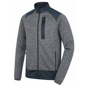 Men's fleece sweater with zipper Alan M gray / anthracite