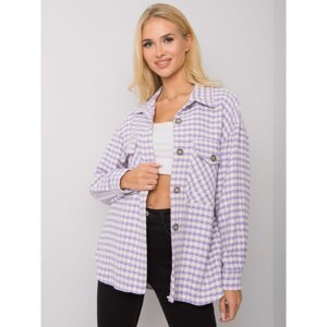 Ladies' purple shirt with a pattern