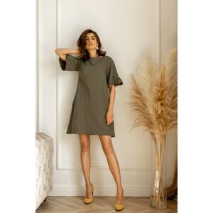 Colour Mist Woman's Dress B374 Khaki