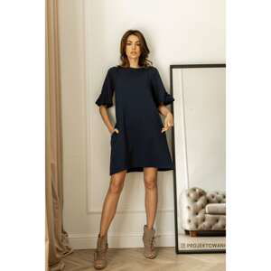 Colour Mist Woman's Dress B374 Navy Blue