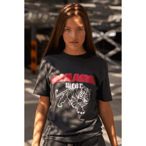 Chiara Wear Woman's T-Shirt Graphite  3