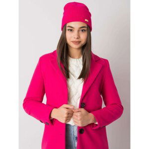 RUE PARIS Fuchsia Knitted Beanie