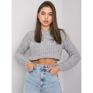 RUE PARIS Gray knitted sweater