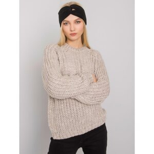 RUE PARIS Beige knitted sweater