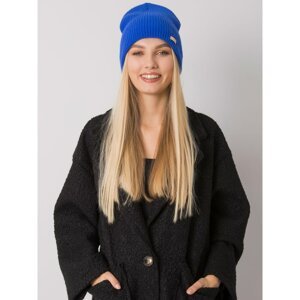 RUE PARIS Dark blue knitted beanie