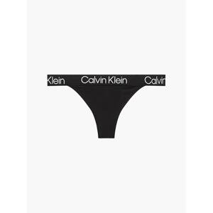 Women's thong Calvin Klein black (QF6686E-UB1)