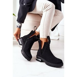 Insulated Chelsea Boots With A Zipper Black My Way