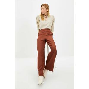 Trendyol Brown Wide Leg Trousers