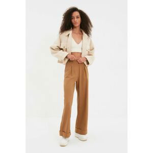 Trendyol Brown Wide Leg Trousers